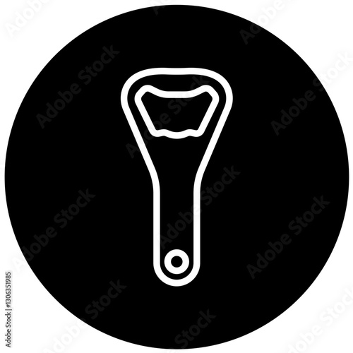 Vector Design Bottle Opener Icon Style