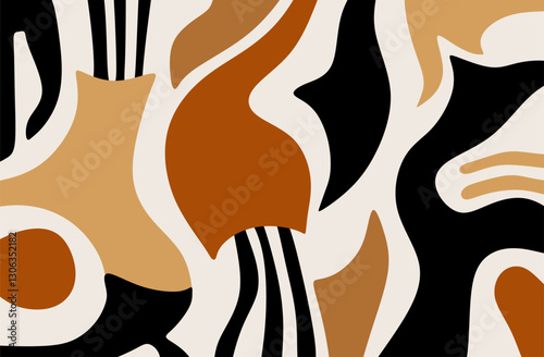 Abstract hand drawn decorative pattern. Vector Illustration.	