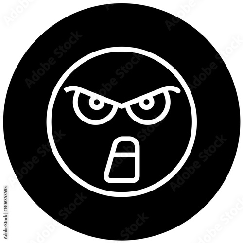 Vector Design Mad Icon Style