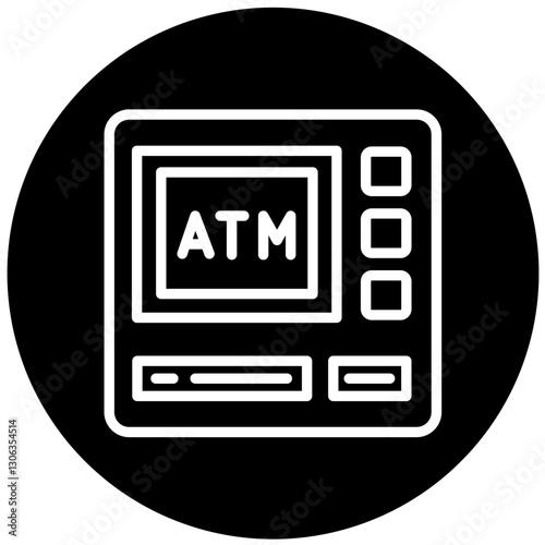 Vector Design ATM Icon Style