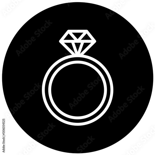Vector Design Diamond Ring Icon Style