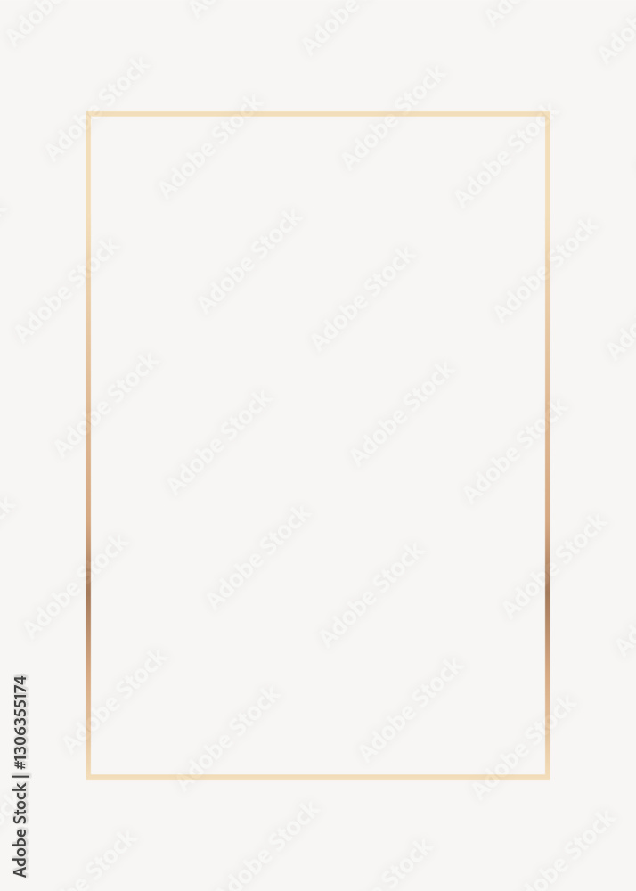 Golden frame, rectangular, design element vector Golden frame, rectangular, design element vector
