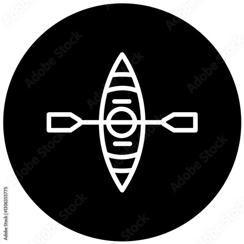 Vector Design Kayak Icon Style