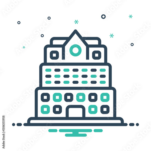 Mix icon for hotel