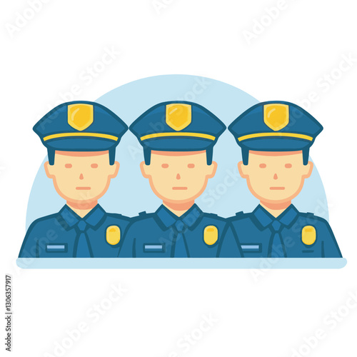police character vector design 
