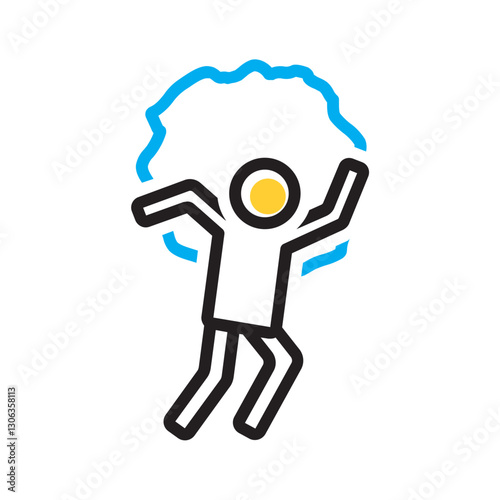 Vector multi color icon for Problem