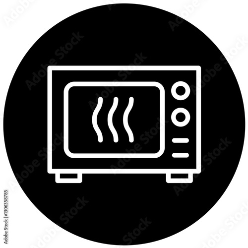 Vector Design Microwave Oven Icon Style