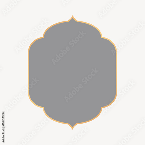 Mosque shape frame, Diwali festival design vector