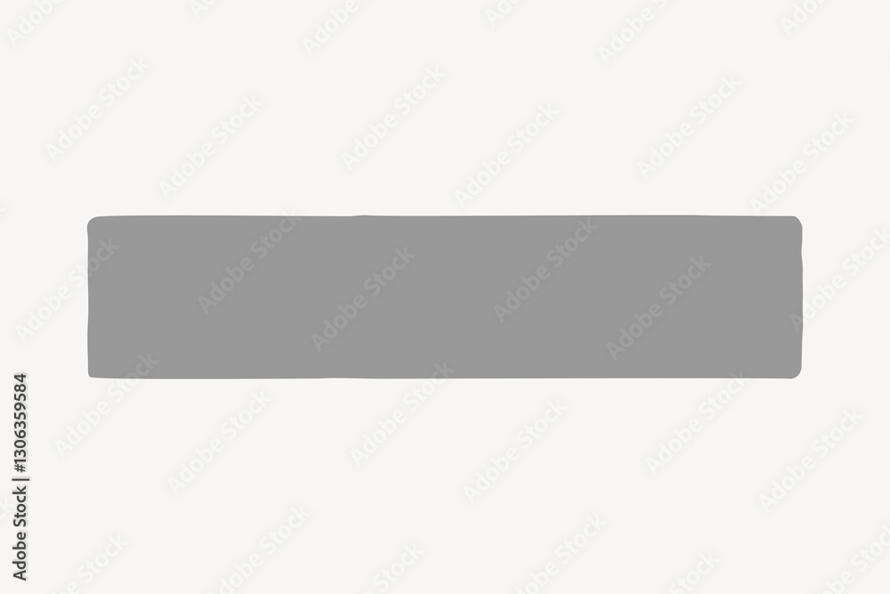 Gray rectangle, blank geometric shape vector Gray rectangle, blank geometric shape vector