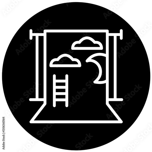 Vector Design Camera Backdrop Icon Style