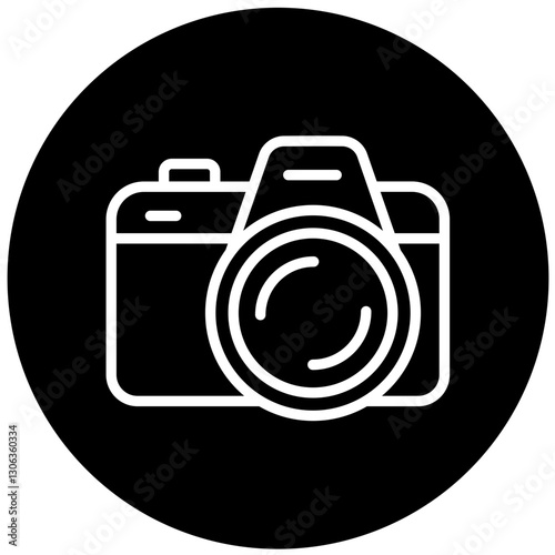 Vector Design Dslr Camera Icon Style