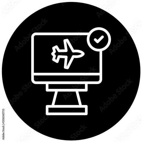 Vector Design Check In Icon Style