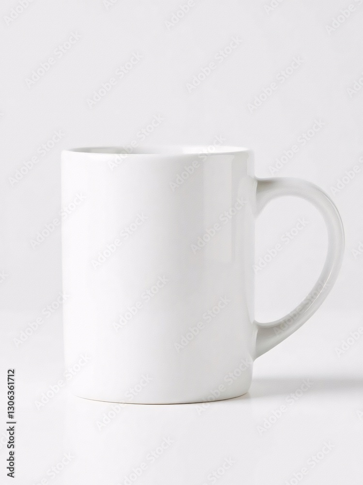 Fototapeta premium white cup on white background