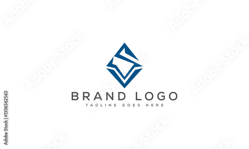 letter SV logo design vector template design for brand.