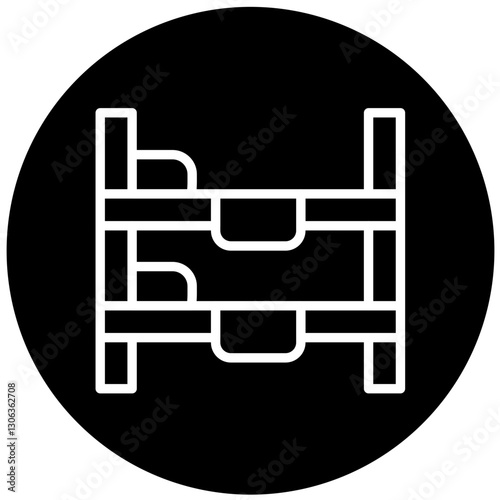 Vector Design Bunk Bed Icon Style