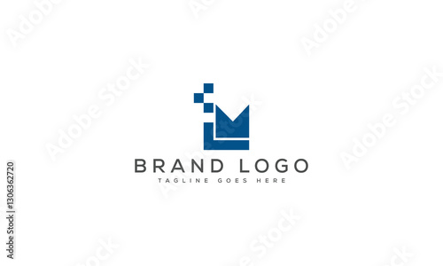 letter LM logo design vector template design for brand.