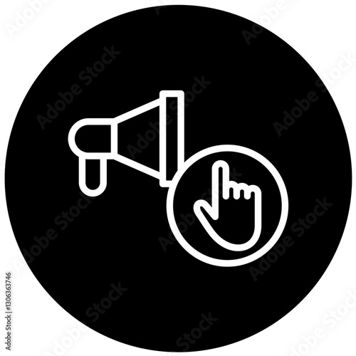 Vector Design Ad Blocker Icon Style