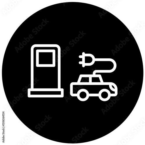 Vector Design Electric Station Icon Style