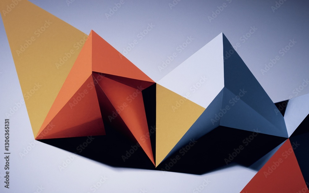 Abstract geometric shapes composition Abstract geometric shapes composition