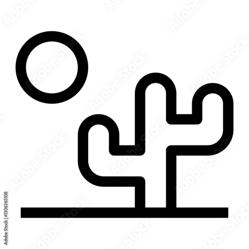 nature and ecology thin icon