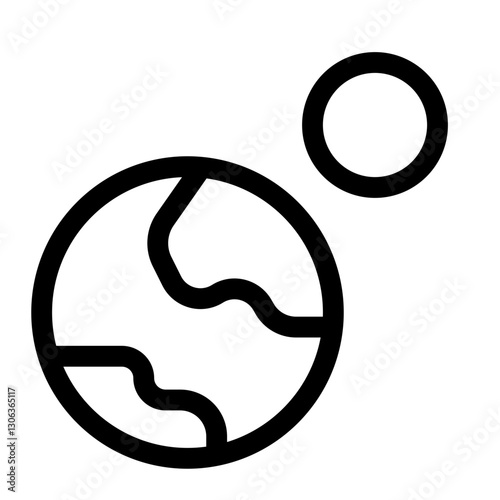 nature and ecology thin icon