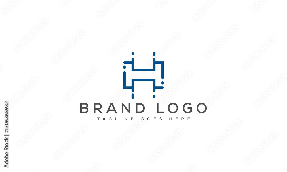 letter H logo design vector template design for brand. letter H logo design vector template design for brand.