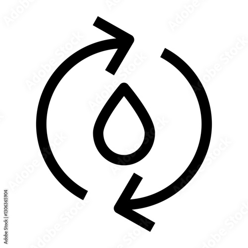 nature and ecology thin icon