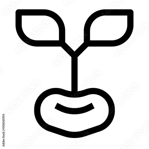 nature and ecology thin icon