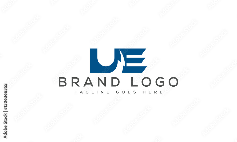 letter UE logo design vector template design for brand. letter UE logo design vector template design for brand.