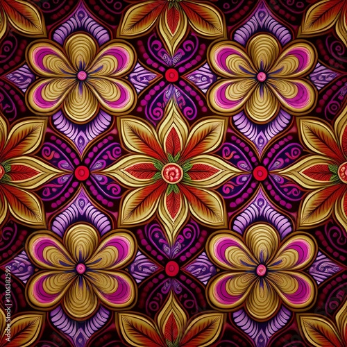 Obraz na płótnie Indonesia batik pattern and wallpaper, unique