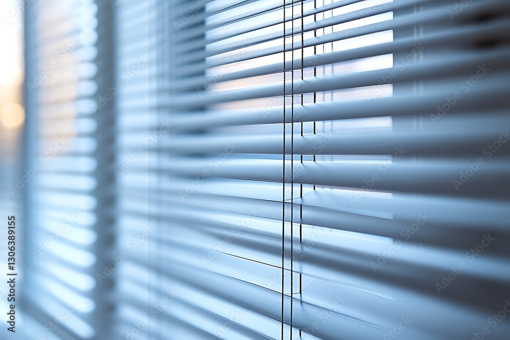 Open blinds letting sunlight into room
