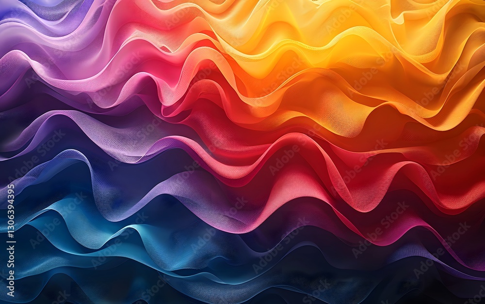 Obraz premium Abstract colorful waves design.