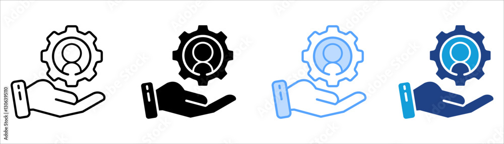 Talent Management Icon Set Multiple Style Collection Talent Management Icon Set Multiple Style Collection