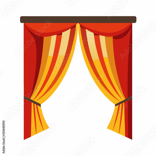 cinema curtain parting dramatically