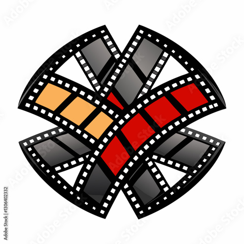 overlapping filmstrips