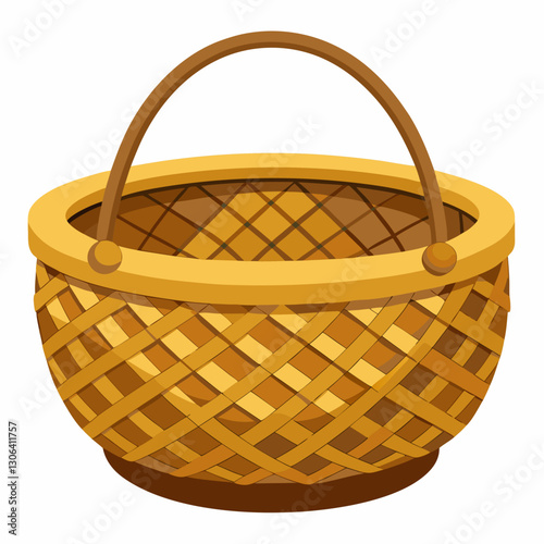 empty wicker basket