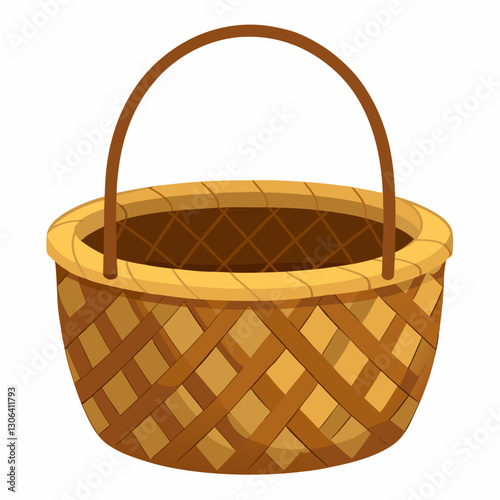 empty wicker basket