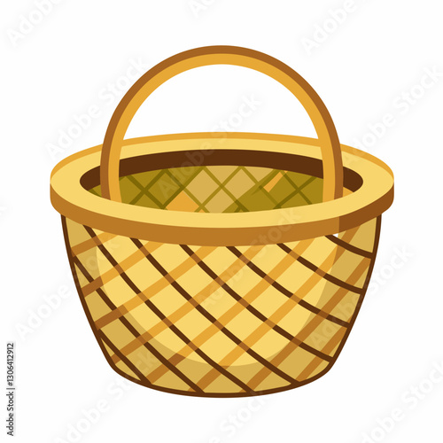empty wicker basket