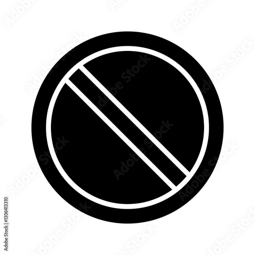 Restricted Vector Icon