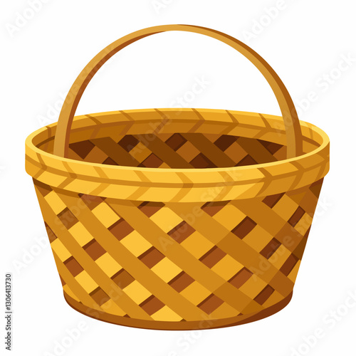 empty wicker basket