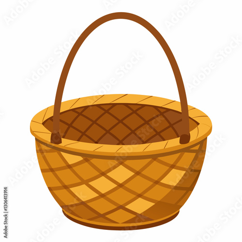 empty wicker basket