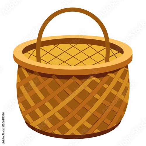 empty wicker basket