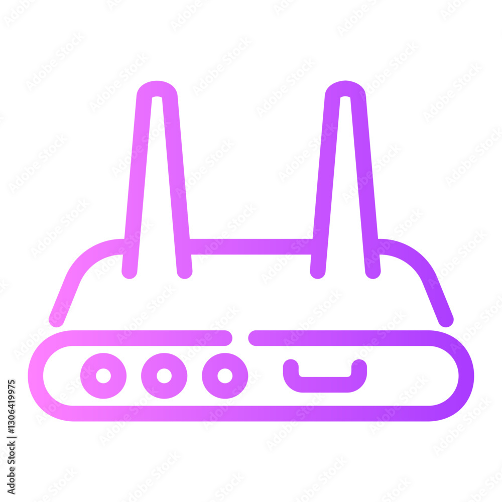 router Line Gradient Icon router Line Gradient Icon