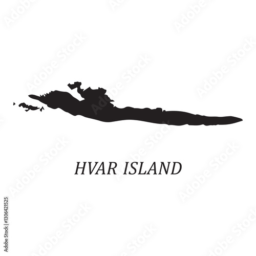 hvar island area map