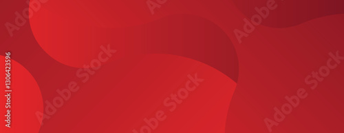 Vibrant red background with a smooth, gradient texture. The red background features subtle abstract shapes, creating a dynamic look. Vector. Gradient flowy background. Red background vector.