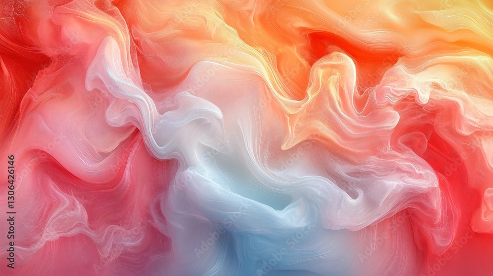abstract colorful smoke background,Smooth and smooth like silk abstract colorful smoke background,Smooth and smooth like silk