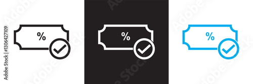 Taxes profit icon.  isolated on white and black background. Vector illustration. EPS 10