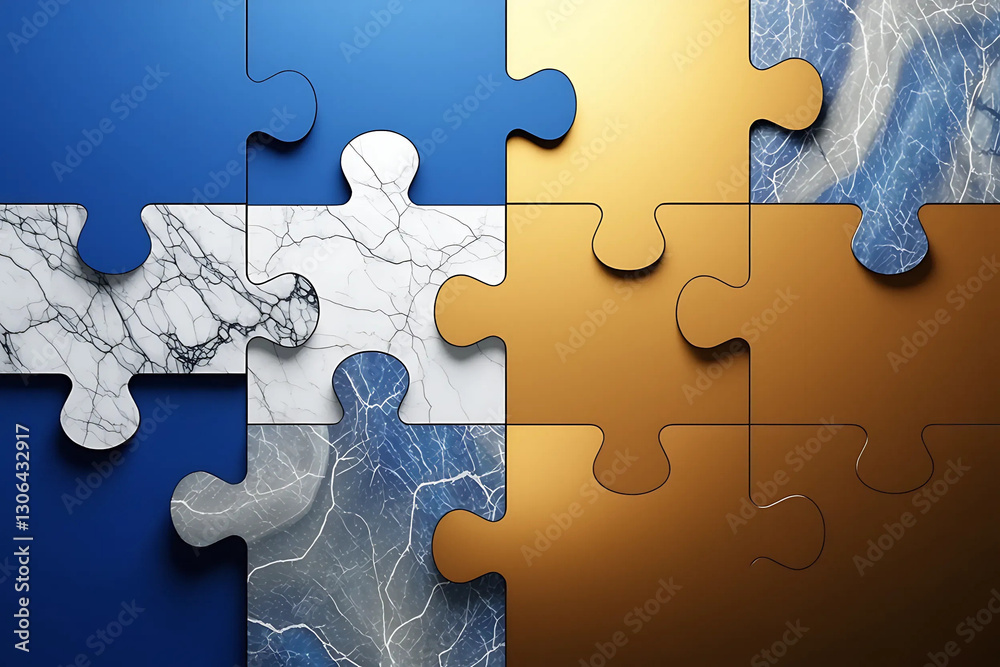 Fototapeta premium jigsaw puzzle piece