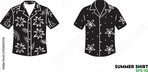 Black T Shirt Template Vector Illustration for Fashion and Clothing Design