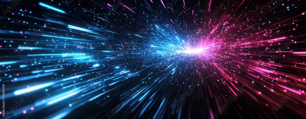 abstract neon background with glowing blue and pink lines on black, virtual scene for presentation, concert poster abstract neon background with glowing blue and pink lines on black, virtual scene for presentation, concert poster